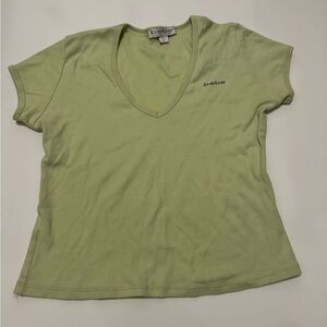 bebe lime green crop top size S
